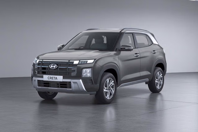 Hyundai Creta with Panoramic Sunroof Grey Self Drive Goa